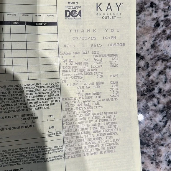 COPY - COPY - 10k Gold men’s wedding band/ring - Picture 2 of 2